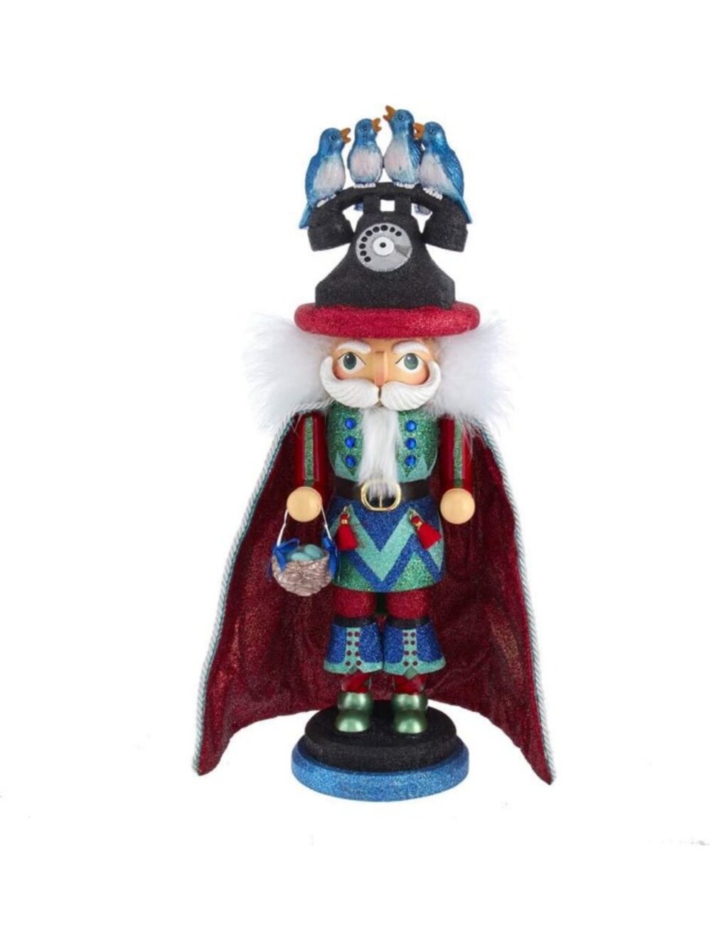 17.5-Inch Nutcracker - Hollywood 12 Days of Christmas Four Calling Birds Decor